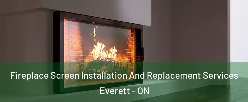 Fireplace Screen Installation And Replacement Services Everett - ON